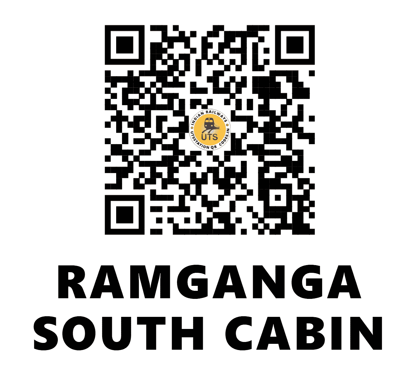 UTS QR Code for RAMGANGA SOUTH CABIN - RSC (NE - UTTAR PRADESH)